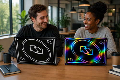 Adesivo vinile pelle laptop - , 17