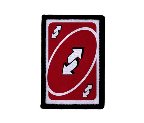Patch carta uno retro - patch, da
