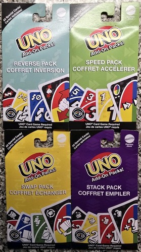 Mattel uno add packs lotto - mattel, add-on