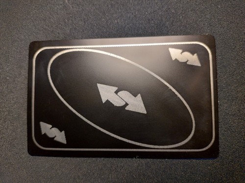 Uno reverse card premium metal - uno,