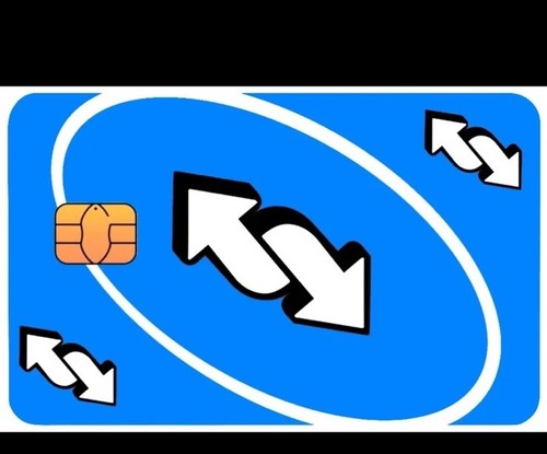 Adesivo uno reverse blue carta - uno,
