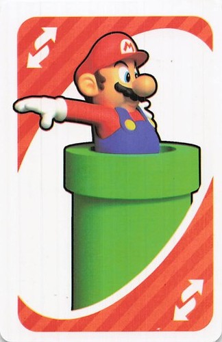 Super mario uno reverse card - reverse,