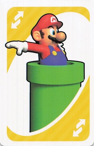 Super mario uno reverse card - mario,